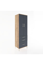 Hyperion Dolap 4 Raflı 3 Çekmeceli 2 Kapaklı 60x44x195 - S59M034V8B