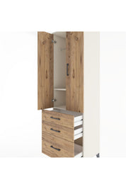 Hyperion Dolap 2 Raflı 3 Çekmeceli Tek Askılı 60x44x195 - S59M035V3B