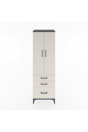 Hyperion Dolap 2 Raflı 3 Çekmeceli Tek Askılı 60x44x195 - S59M035V4B