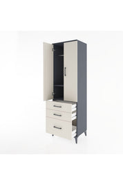 Hyperion Dolap 2 Raflı 3 Çekmeceli Tek Askılı 60x44x195 - S59M035V4B