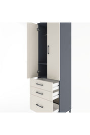 Hyperion Dolap 2 Raflı 3 Çekmeceli Tek Askılı 60x44x195 - S59M035V4B