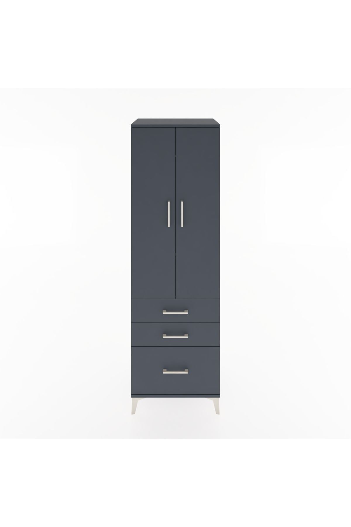 Hyperion Dolap 2 Raflı 3 Çekmeceli Tek Askılı 60x44x195 - S59M035V5B