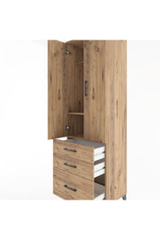 Hyperion Dolap 2 Raflı 3 Çekmeceli Tek Askılı 60x44x195 - S59M035V9B