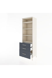Hyperion Dolap 4 Raflı 3 Çekmeceli 60x44x195 - S59M036V2B