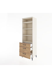 Hyperion Dolap 4 Raflı 3 Çekmeceli 60x44x195 - S59M036V3B