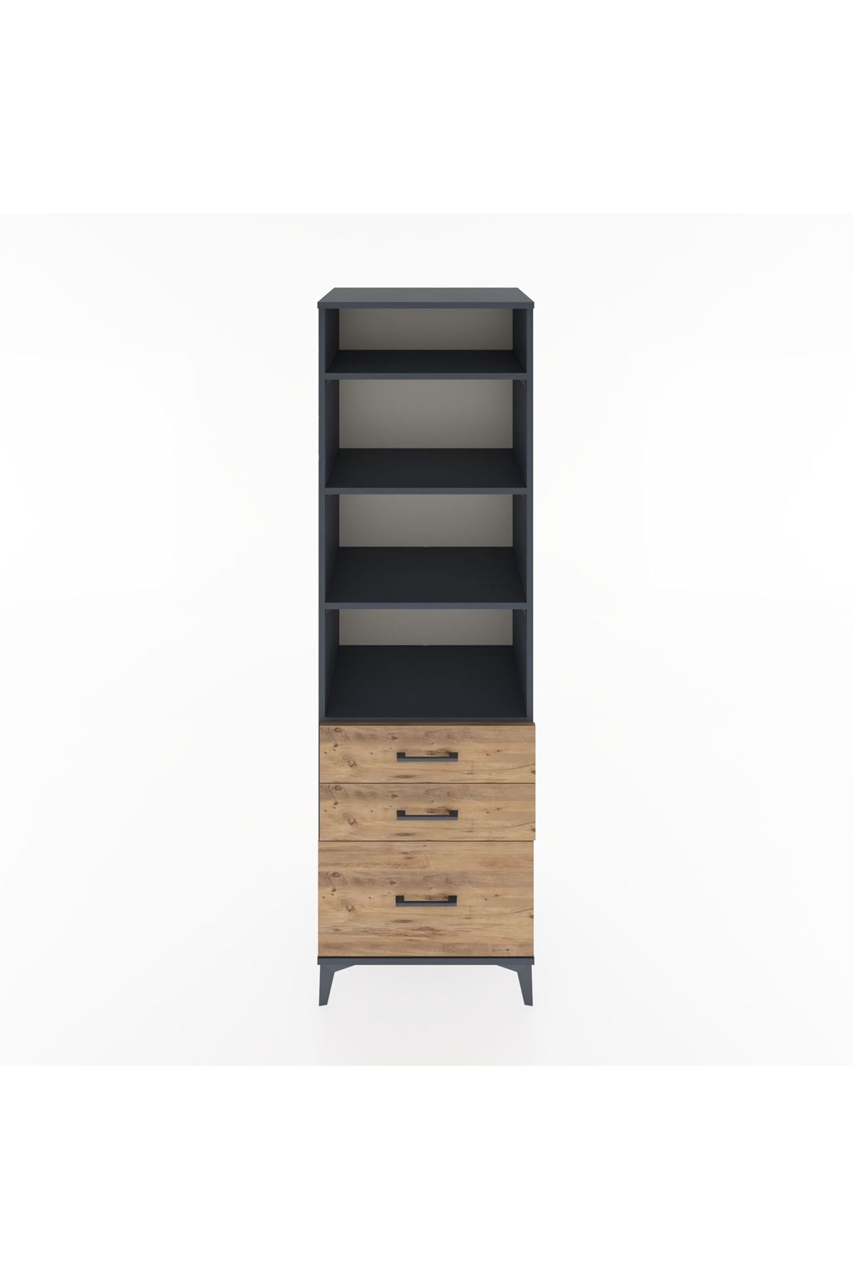 Hyperion Dolap 4 Raflı 3 Çekmeceli 60x44x195 - S59M036V6B