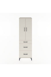 Hyperion Dolap Tek Raflı 3 Çekmeceli Tek Askılı 60x44x195 - S59M037V1B