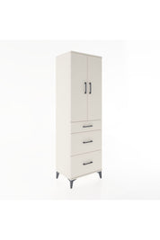Hyperion Dolap Tek Raflı 3 Çekmeceli Tek Askılı 60x44x195 - S59M037V1B