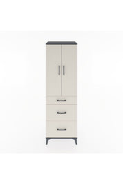 Hyperion Dolap 3 Raflı 3 Çekmeceli 2 Kapaklı 60x44x195 - S59M038V4B