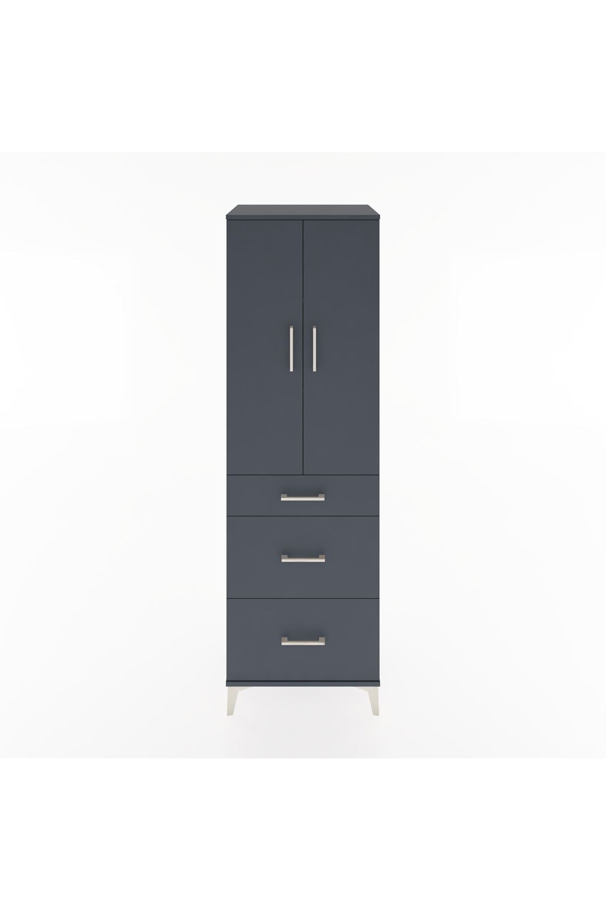Hyperion Dolap 3 Raflı 3 Çekmeceli 2 Kapaklı 60x44x195 - S59M038V5B