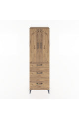 Hyperion Dolap 3 Raflı 3 Çekmeceli 2 Kapaklı 60x44x195
