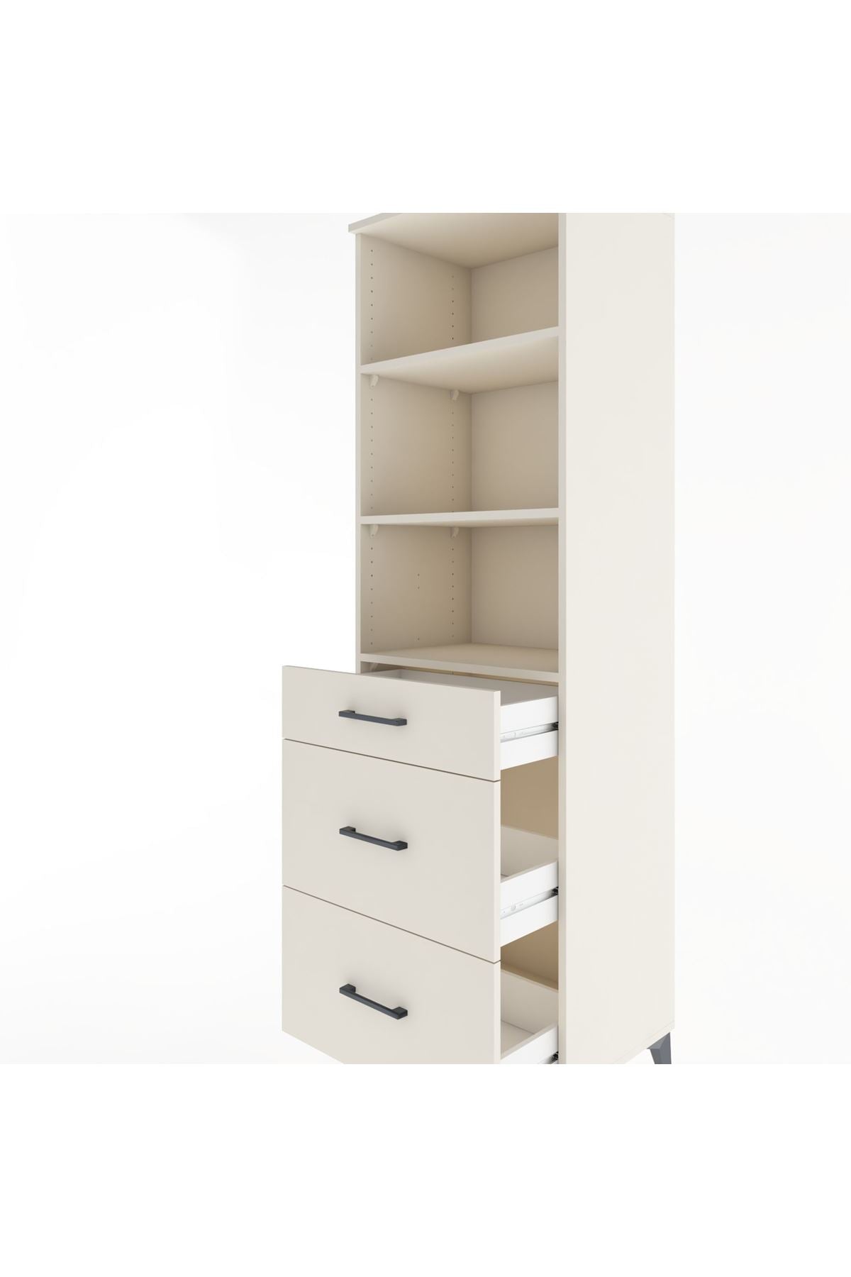 Hyperion Dolap 3 Raflı 3 Çekmeceli 60x44x195 - S59M039V1B