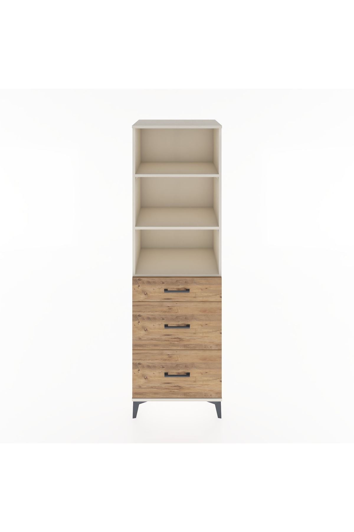 Hyperion Dolap 3 Raflı 3 Çekmeceli 60x44x195 - S59M039V3B