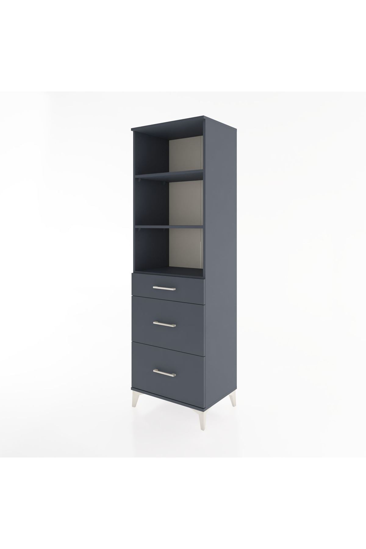 Hyperion Dolap 3 Raflı 3 Çekmeceli 60x44x195 - S59M039V5B