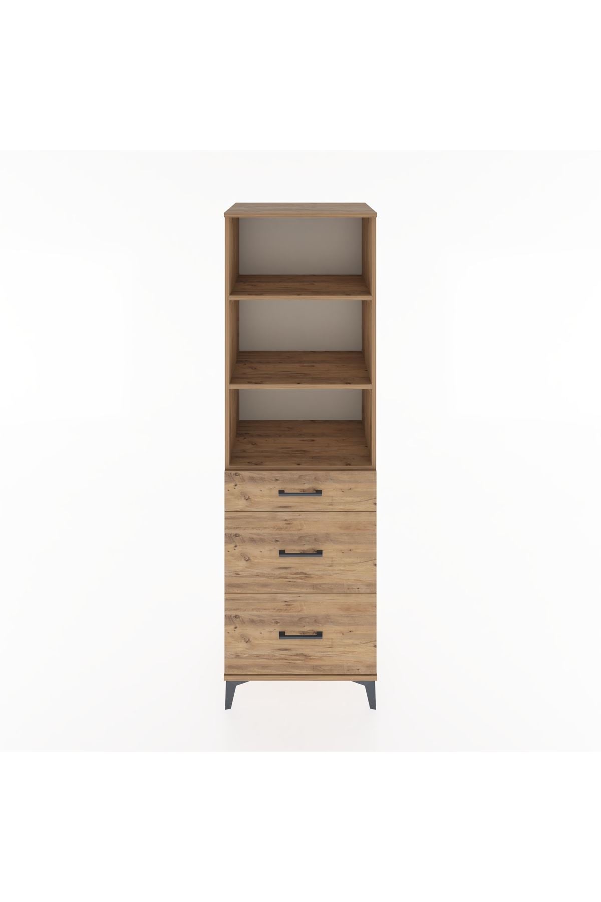 Hyperion Dolap 3 Raflı 3 Çekmeceli 60x44x195 - S59M039V9B