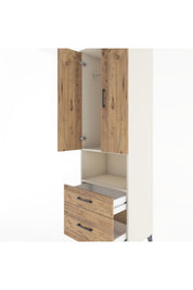 Hyperion Dolap 2 Raflı 2 Çekmeceli Tek Askılı 60x44x195 - S59M040V3B