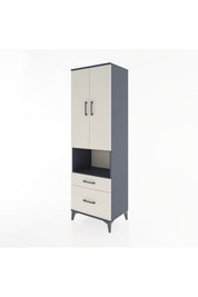 Hyperion Dolap 2 Raflı 2 Çekmeceli Tek Askılı 60x44x195 - S59M040V4B