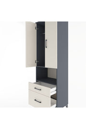 Hyperion Dolap 2 Raflı 2 Çekmeceli Tek Askılı 60x44x195 - S59M040V4B