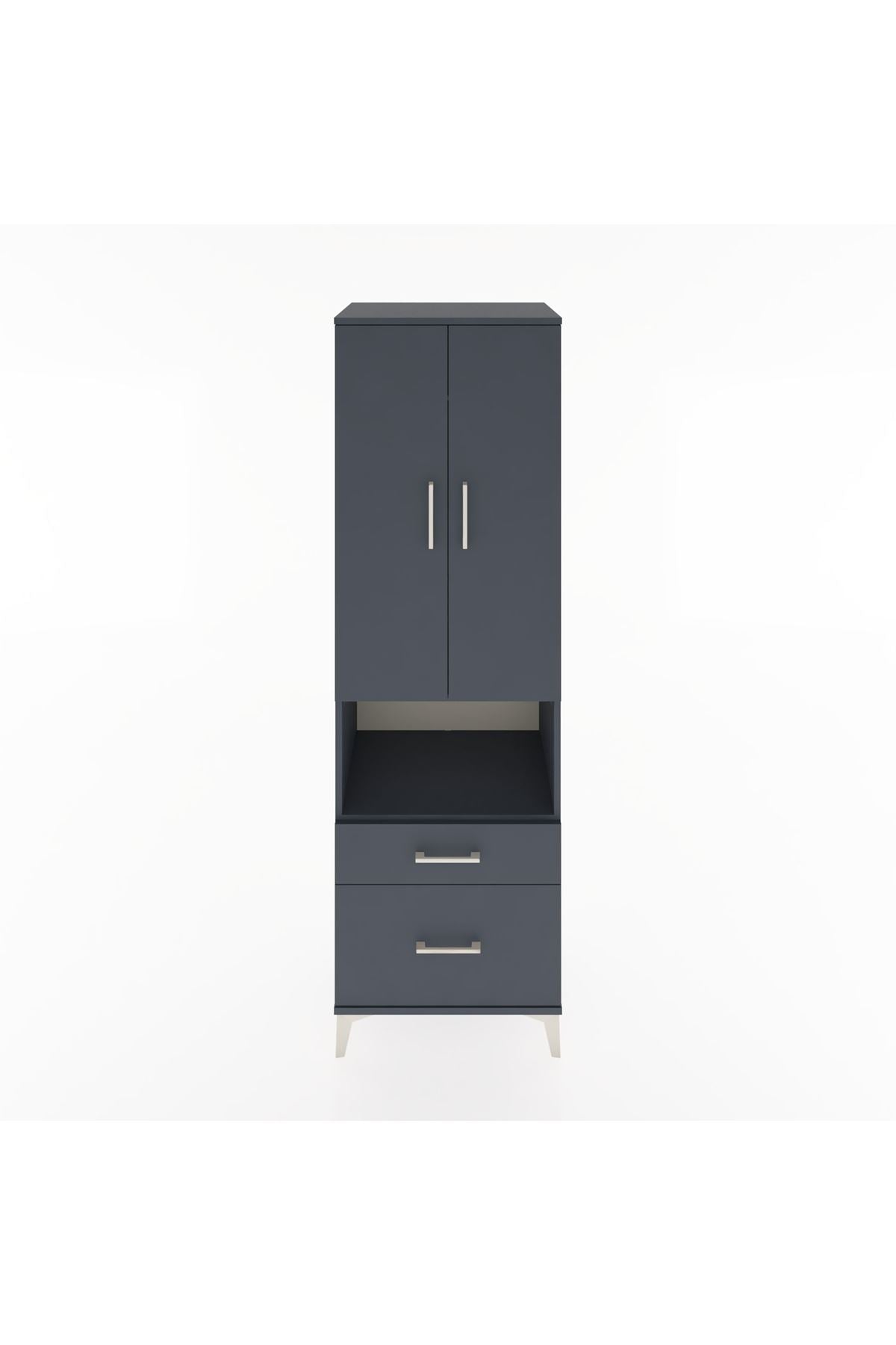 Hyperion Dolap 2 Raflı 2 Çekmeceli Tek Askılı 60x44x195 - S59M040V5B