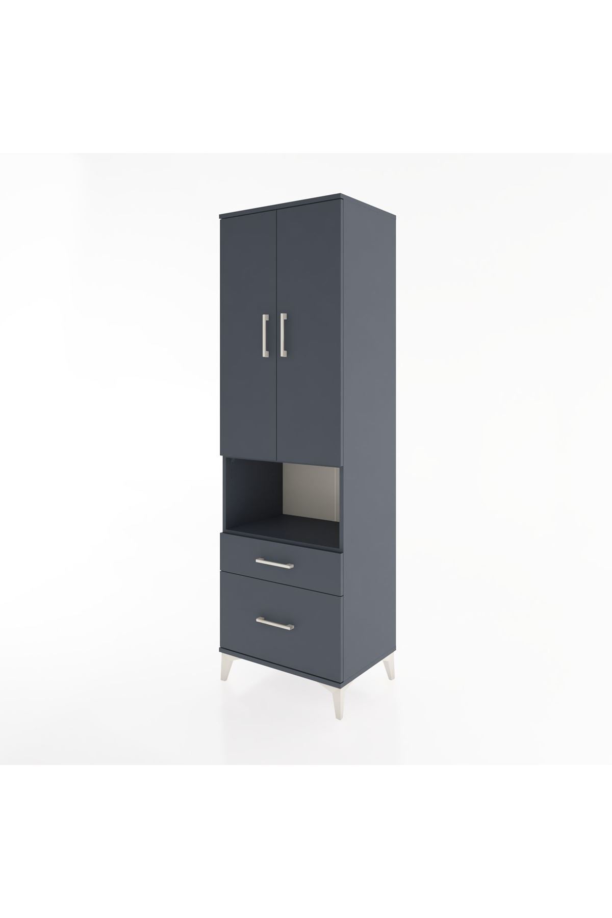 Hyperion Dolap 2 Raflı 2 Çekmeceli Tek Askılı 60x44x195 - S59M040V5B
