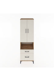 Hyperion Dolap 2 Raflı 2 Çekmeceli Tek Askılı 60x44x195 - S59M040V7B