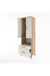 Hyperion Dolap 2 Raflı 2 Çekmeceli Tek Askılı 60x44x195 - S59M040V7B