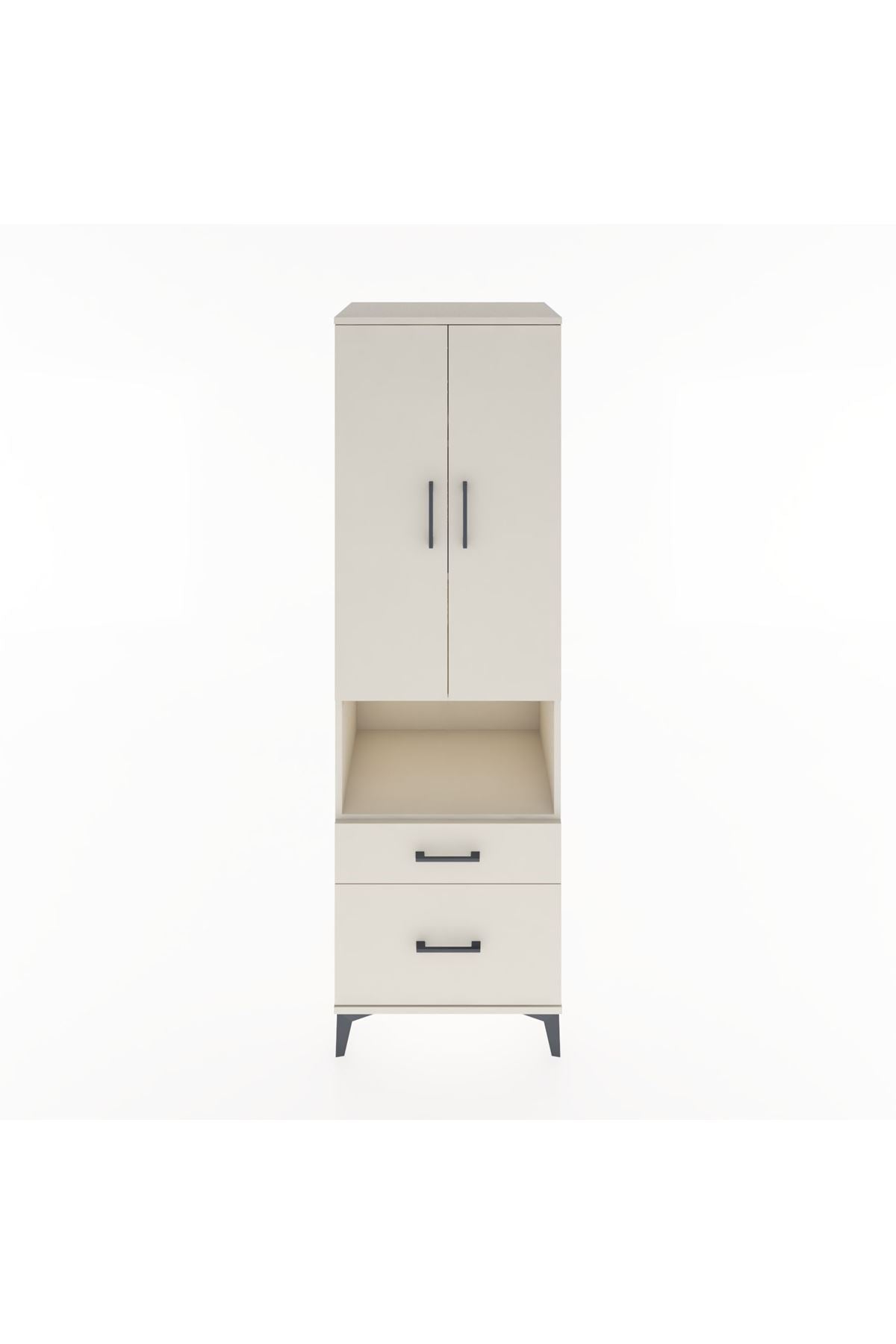 Hyperion Dolap 4 Raflı 2 Çekmeceli 2 Kapaklı 60x44x195 - S59M041V1B