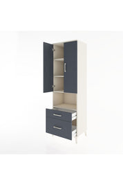 Hyperion Dolap 4 Raflı 2 Çekmeceli 2 Kapaklı 60x44x195 - S59M041V2B
