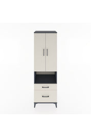 Hyperion Dolap 4 Raflı 2 Çekmeceli 2 Kapaklı 60x44x195 - S59M041V4B