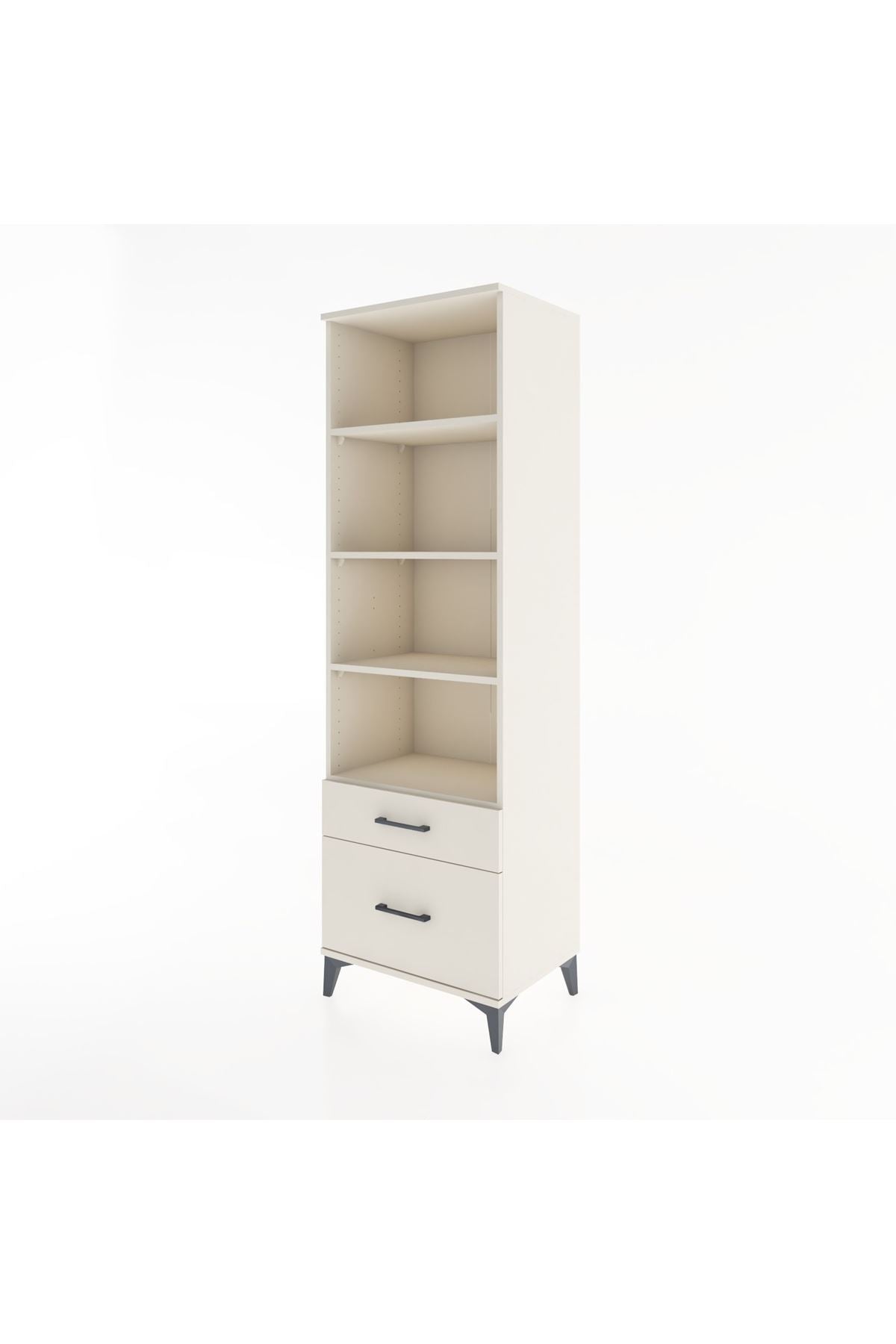 Hyperion Dolap 4 Raflı 2 Çekmeceli 60x44x195 - S59M042V1B