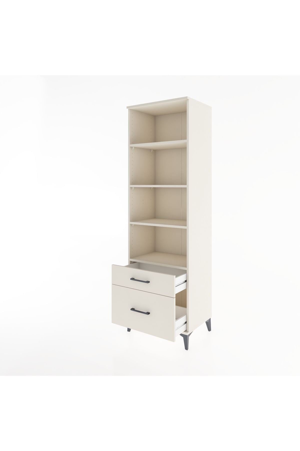 Hyperion Dolap 4 Raflı 2 Çekmeceli 60x44x195 - S59M042V1B
