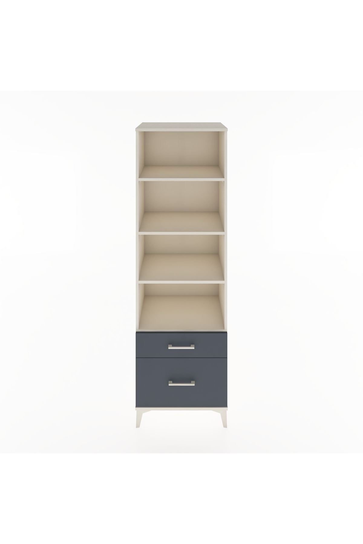 Hyperion Dolap 4 Raflı 2 Çekmeceli 60x44x195 - S59M042V2B