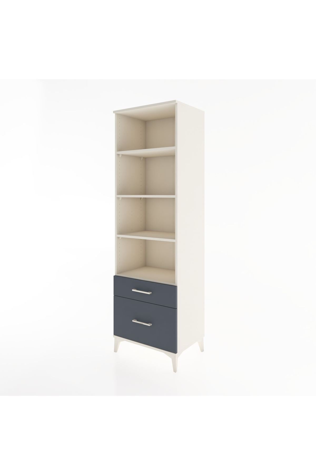 Hyperion Dolap 4 Raflı 2 Çekmeceli 60x44x195 - S59M042V2B