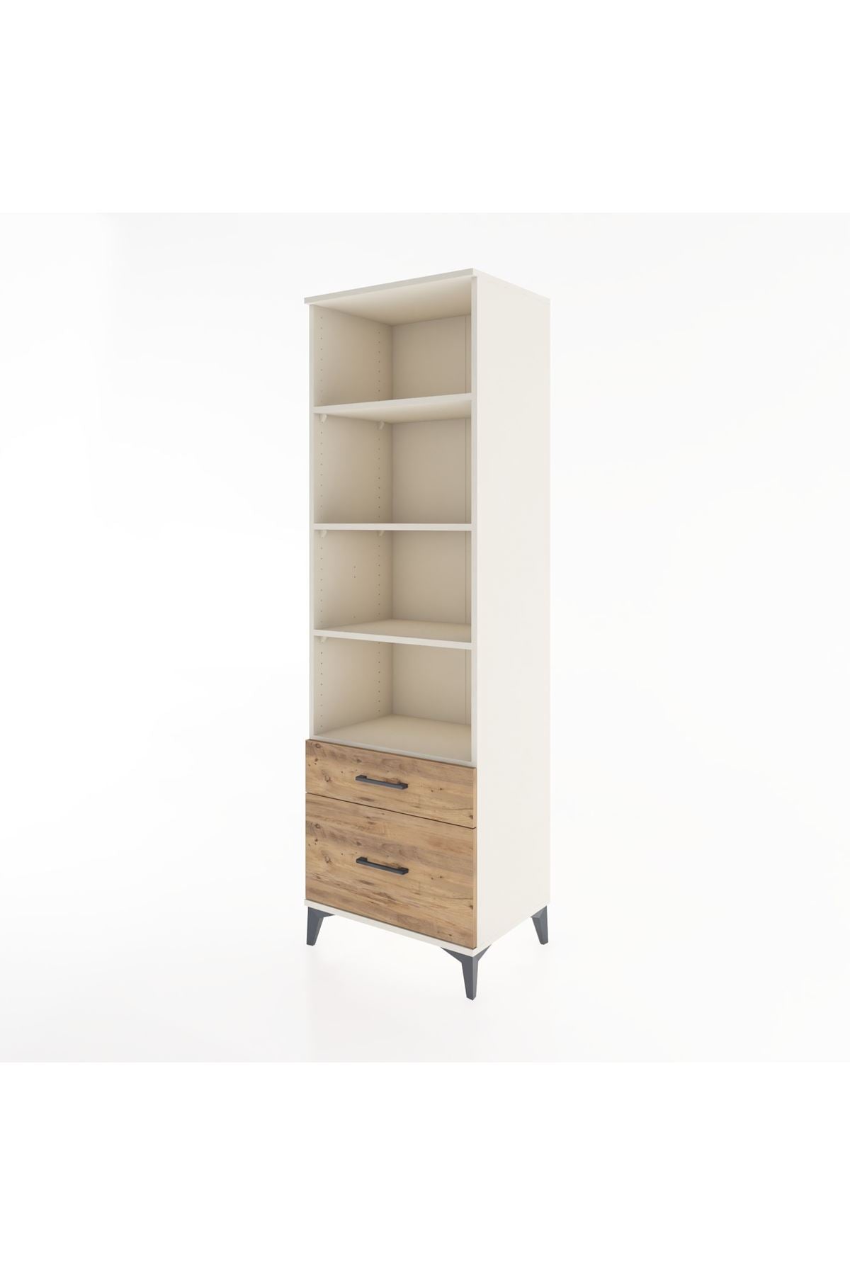 Hyperion Dolap 4 Raflı 2 Çekmeceli 60x44x195 - S59M042V3B