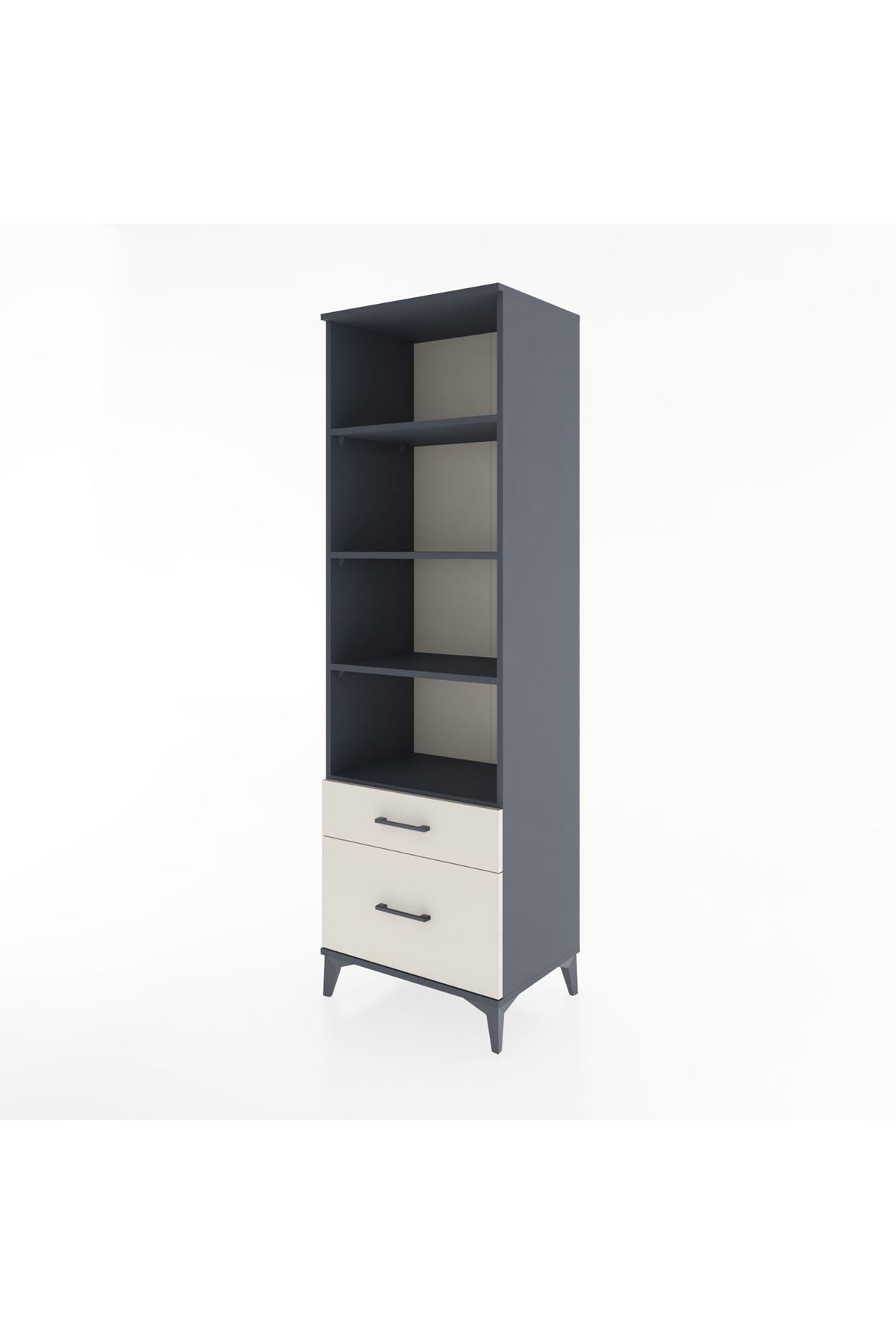 Hyperion Dolap 4 Raflı 2 Çekmeceli 60x44x195 - S59M042V4B