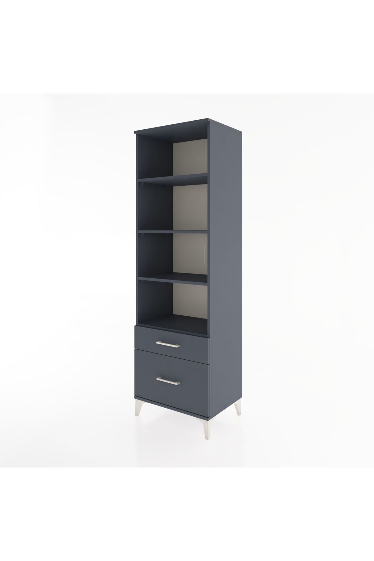 Hyperion Dolap 4 Raflı 2 Çekmeceli 60x44x195 - S59M042V5B