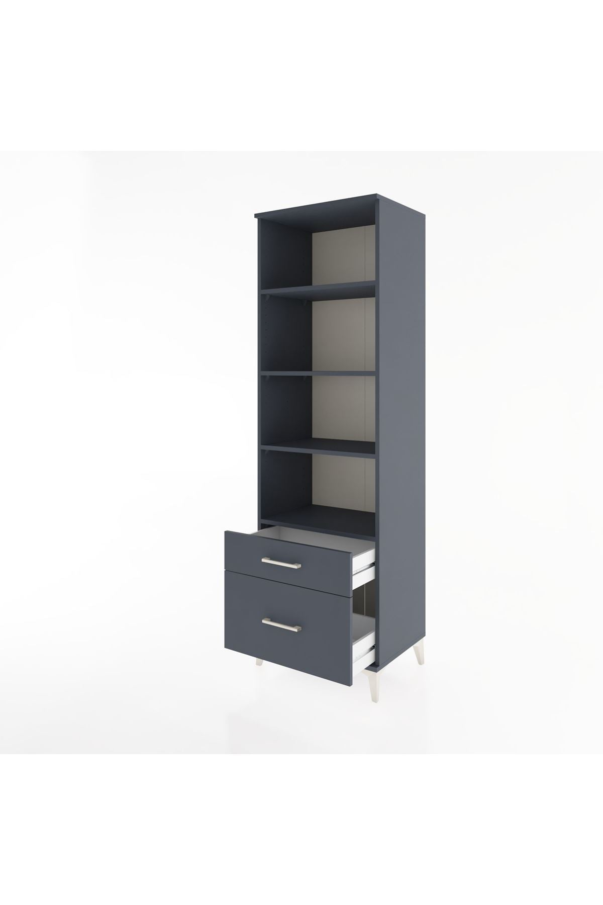Hyperion Dolap 4 Raflı 2 Çekmeceli 60x44x195 - S59M042V5B