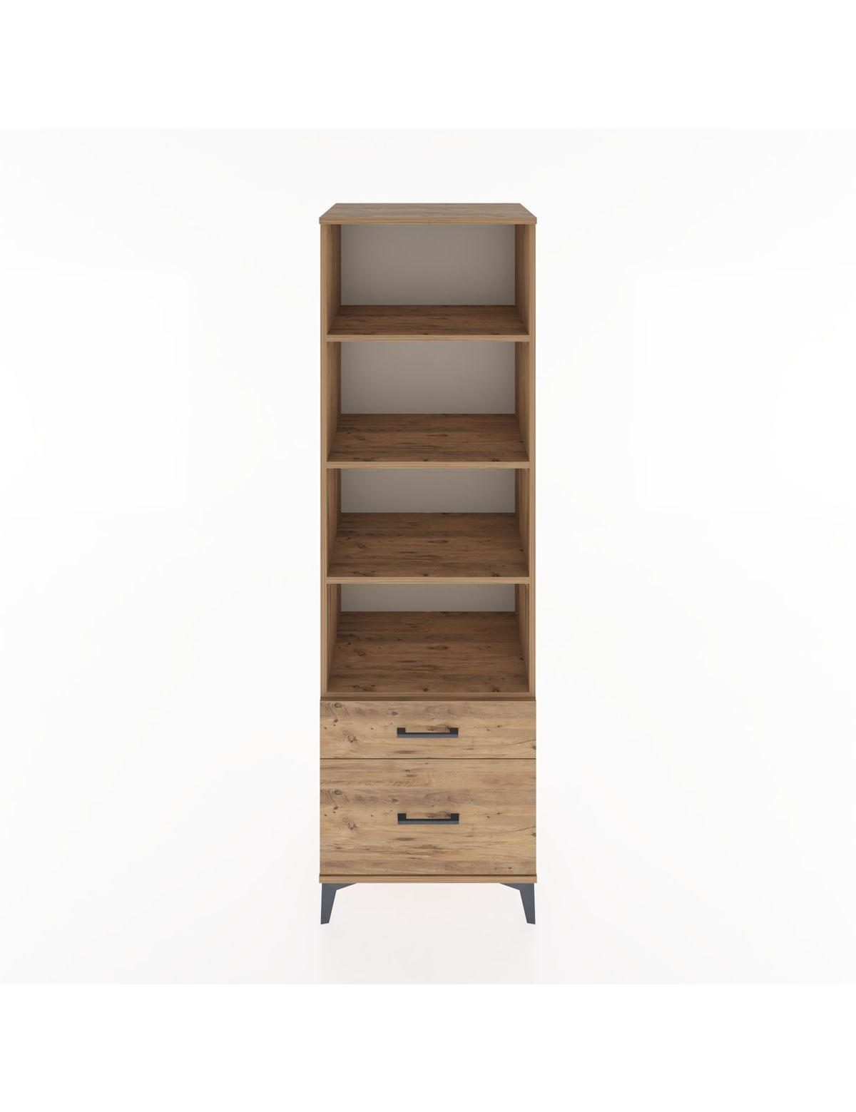 Hyperion Dolap 4 Raflı 2 Çekmeceli 60x44x195 - S59M042V9B