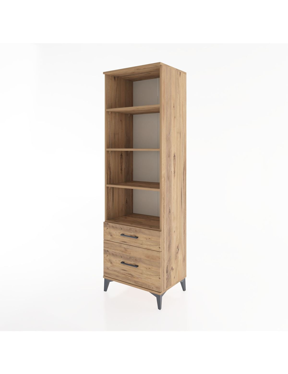 Hyperion Dolap 4 Raflı 2 Çekmeceli 60x44x195 - S59M042V9B
