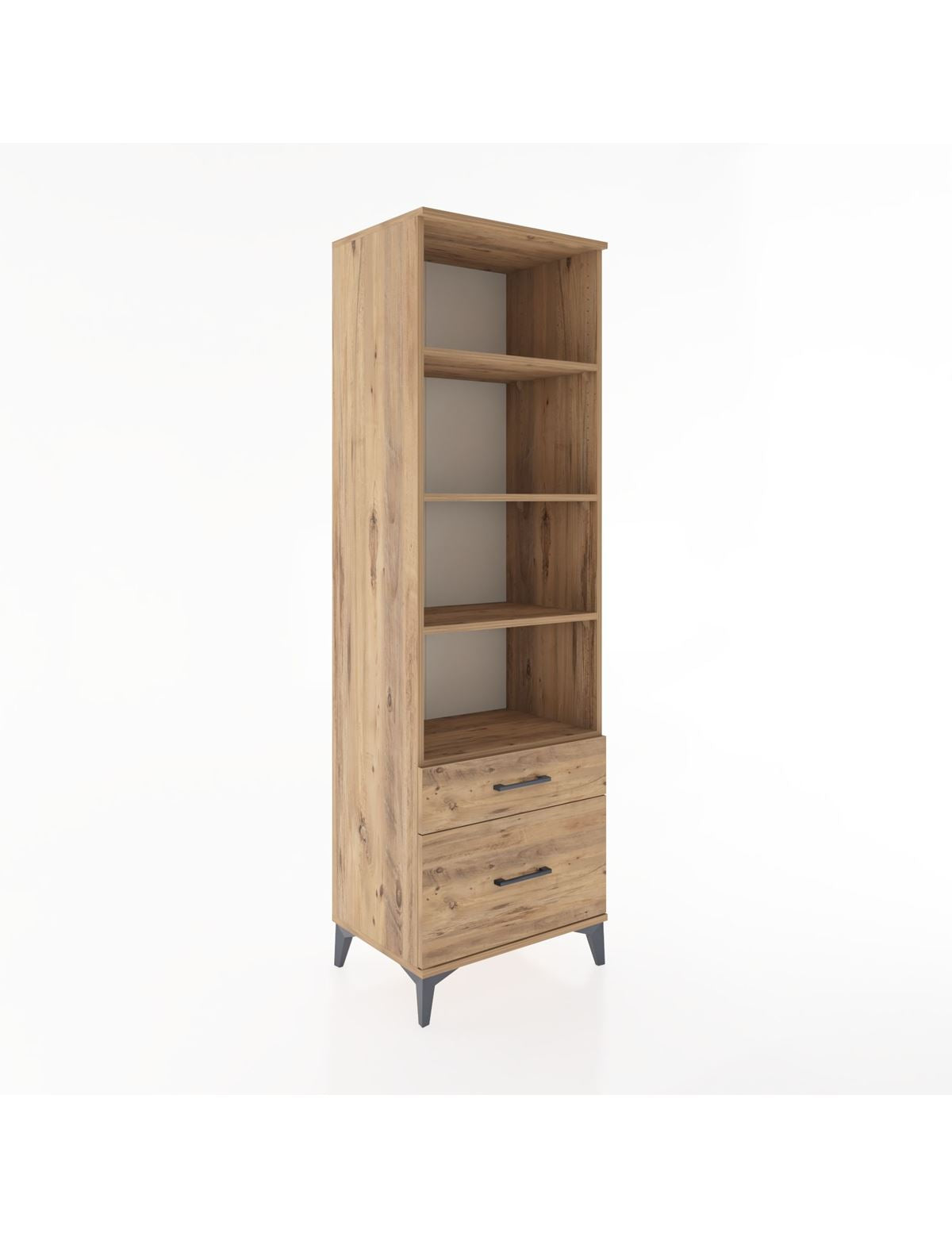 Hyperion Dolap 4 Raflı 2 Çekmeceli 60x44x195 - S59M042V9B