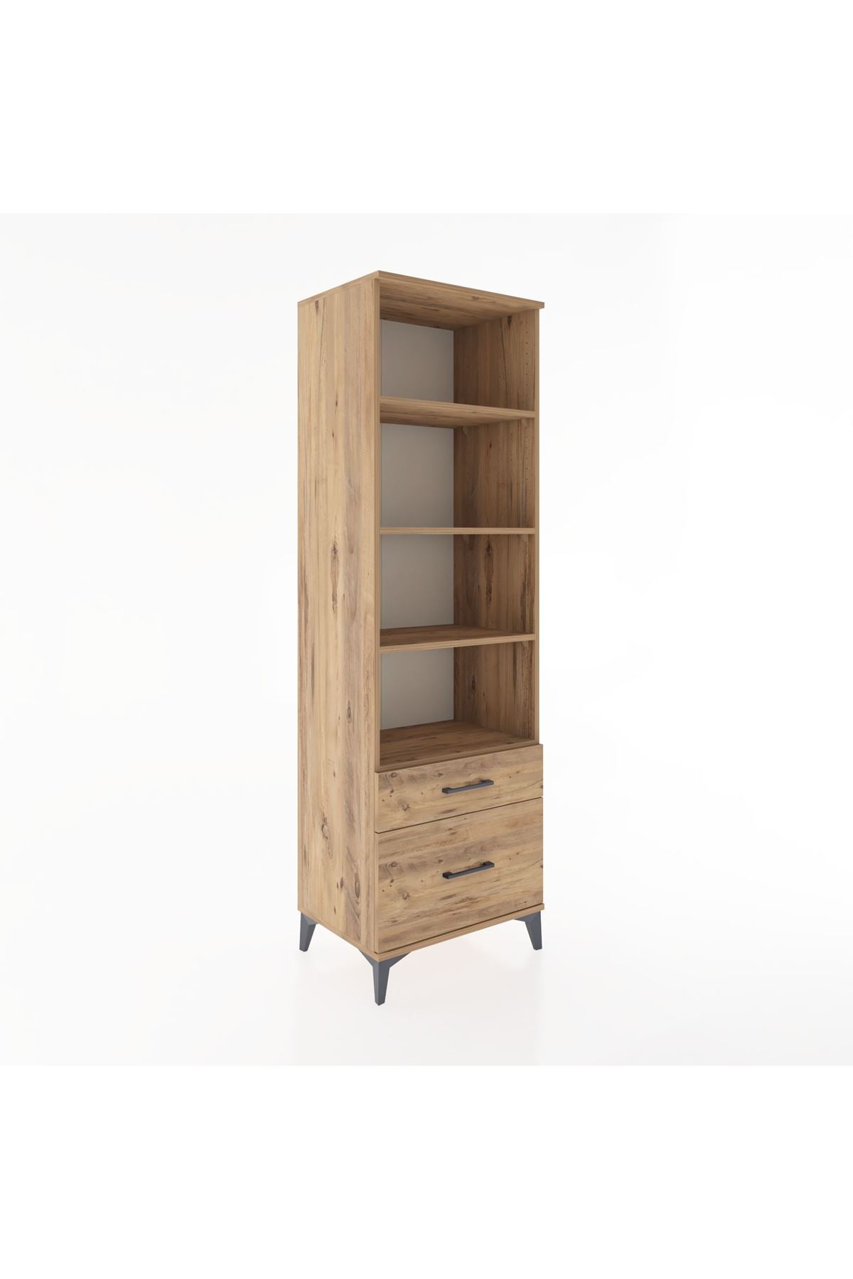 Hyperion Dolap 4 Raflı 2 Çekmeceli 60x44x195 - S59M042V9B