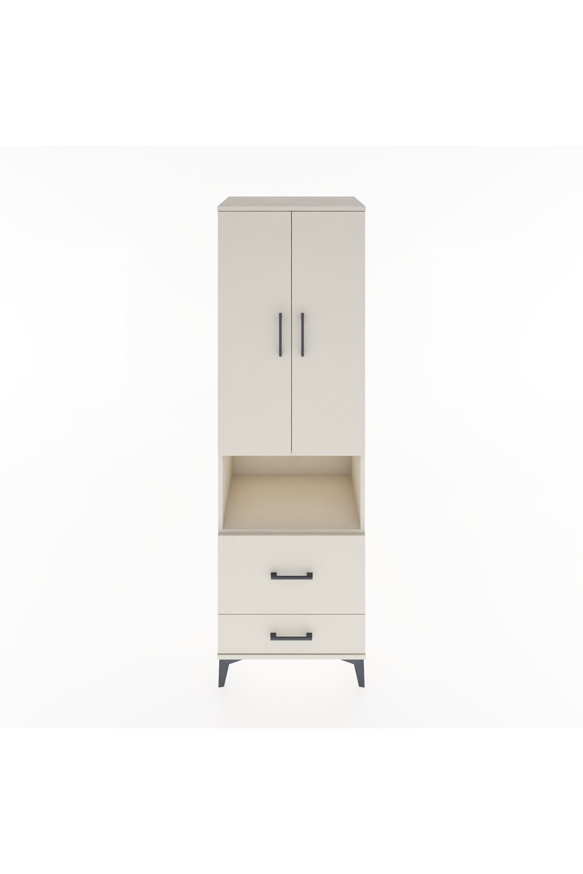Hyperion Dolap 2 Raflı 2 Çekmeceli Tek Askılı 60x44x195 - S59M043V1B