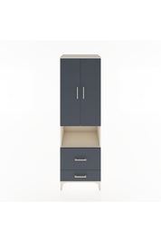 Hyperion Dolap 2 Raflı 2 Çekmeceli Tek Askılı 60x44x195 - S59M043V2B