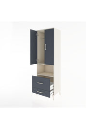 Hyperion Dolap 2 Raflı 2 Çekmeceli Tek Askılı 60x44x195 - S59M043V2B
