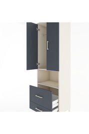 Hyperion Dolap 2 Raflı 2 Çekmeceli Tek Askılı 60x44x195 - S59M043V2B