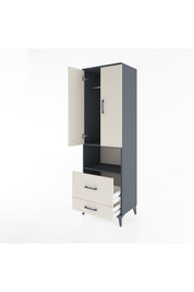 Hyperion Dolap 2 Raflı 2 Çekmeceli Tek Askılı 60x44x195 - S59M043V4B