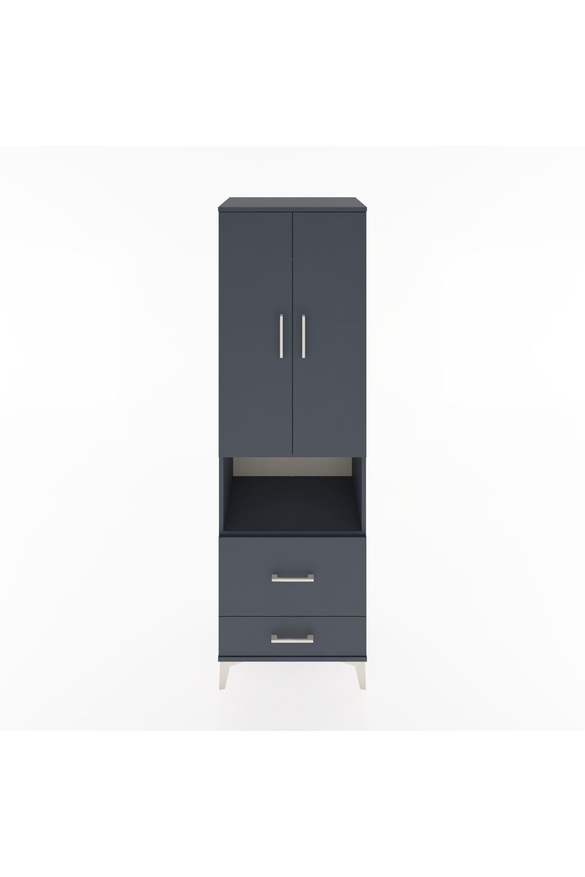 Hyperion Dolap 2 Raflı 2 Çekmeceli Tek Askılı 60x44x195 - S59M043V5B