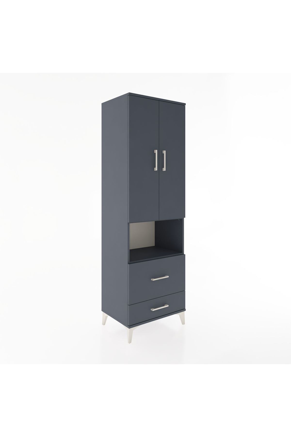Hyperion Dolap 2 Raflı 2 Çekmeceli Tek Askılı 60x44x195 - S59M043V5B