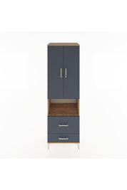 Hyperion Dolap 2 Raflı 2 Çekmeceli Tek Askılı 60x44x195 - S59M043V8B