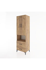 Hyperion Dolap 2 Raflı 2 Çekmeceli Tek Askılı 60x44x195 - S59M043V9B